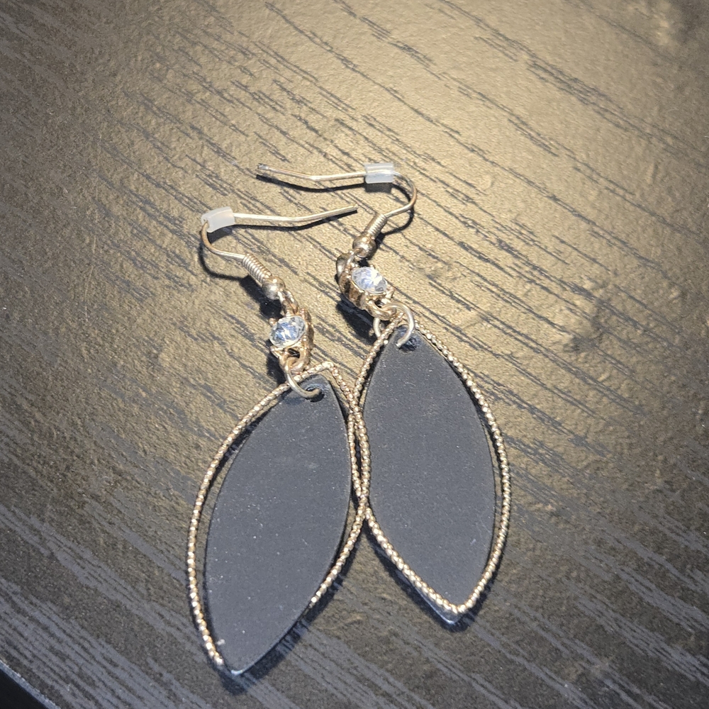 Elegant Gold and Silver Leaf Earrings